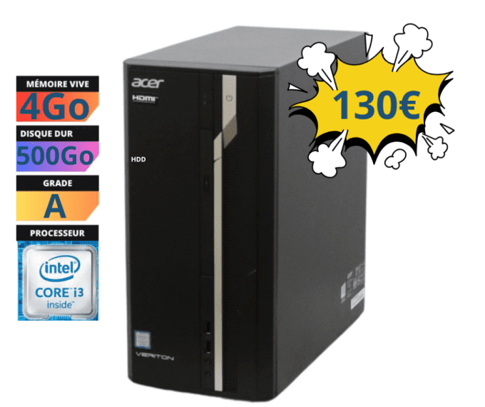 Acer Veriton ES2710G Core i3 7100 3,9 GHz - 1000Go (1To)HDD RAM 4 Go  - 