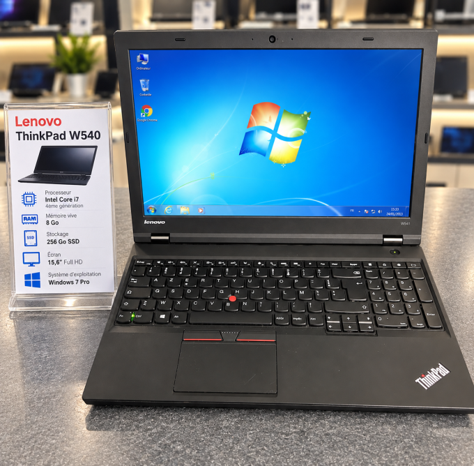 Lenovo Thinkpad W540 i7 8Go 256 Go SSD 15,6"  Grand écran azerty