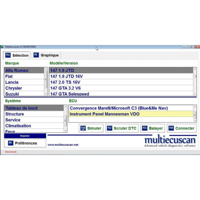 Logiciel Fiat Alfa