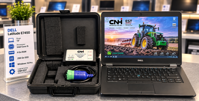 Dell latitude E7450 13" i5 4Go 256Go SSD CNH EST agricole et construction version 2020 