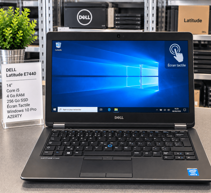 DELL LATITUDE E7440 14" -Core I5 - 256 SSD - Ram 4 Go AZERTY - TACTILE