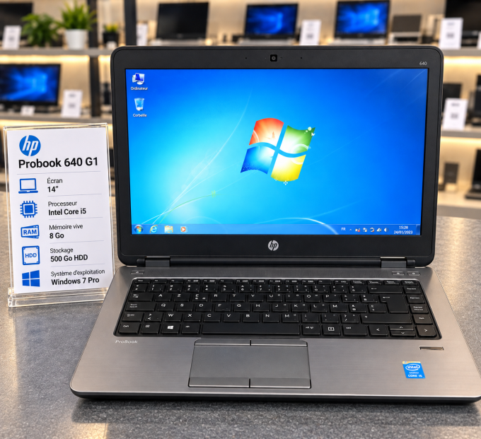 HP Probook 640 G1  14" i5 8Go 500Go HDD azerty 