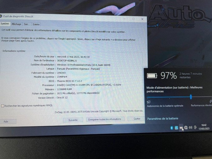 LENOVO THINKPAD T430 14" Intel i5 - 4Go - 500Go - WIN 10 PRO  - Francais -  -