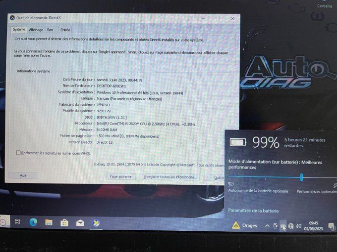 Lenovo X220 12,5" i5 4Go 500 Go - wifi - bluetooth - AZERTY - FRANCAIS