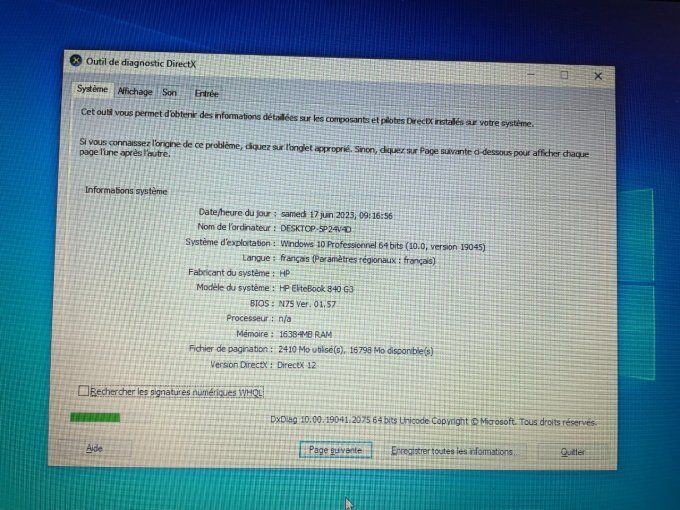 HP EliteBook 840 G3 14" Core i5 2,4 GHz - 500 Go - 16 Go AZERTY 