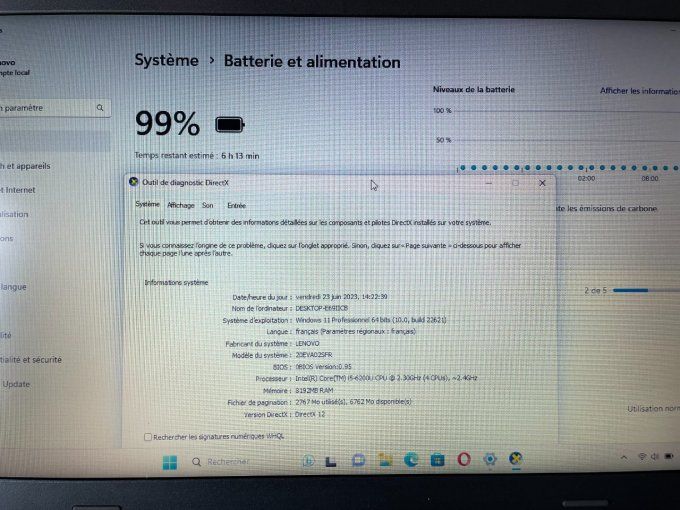 Lenovo L560 15,6" i5 8Go 500Go AZERTY - Français - Windows 11 pro - 