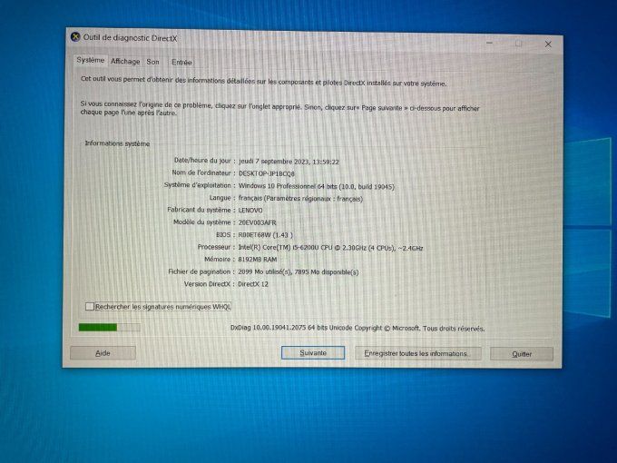 Lenovo E560 15,6" i5 8Go 500Go AZERTY - Français - Windows 10 pro -