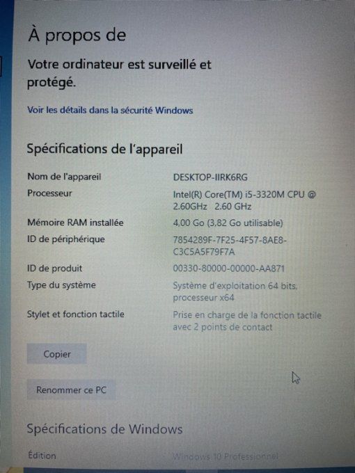 Lenovo X230 12,5" i5 4Go 500 Go AZERTY avec station acceuil