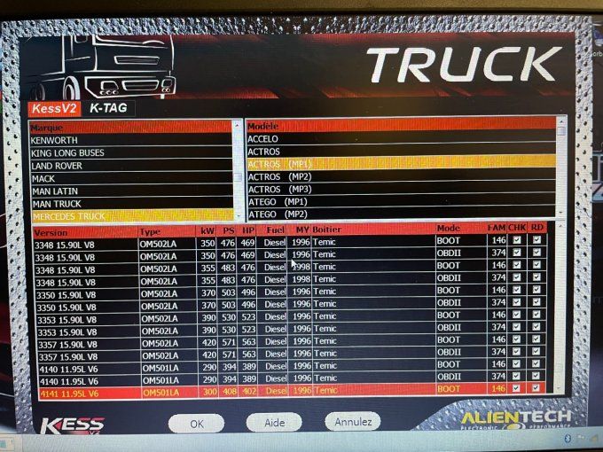 Valise reprogrammation  KESS +PC selon disponibilité Win 7 4Go 