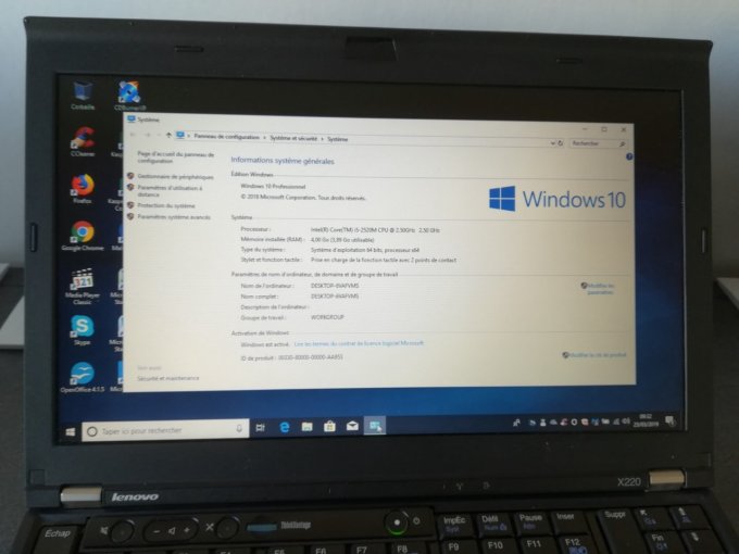 Lenovo X220 12,5" i5 4Go 500 Go AZERTY  