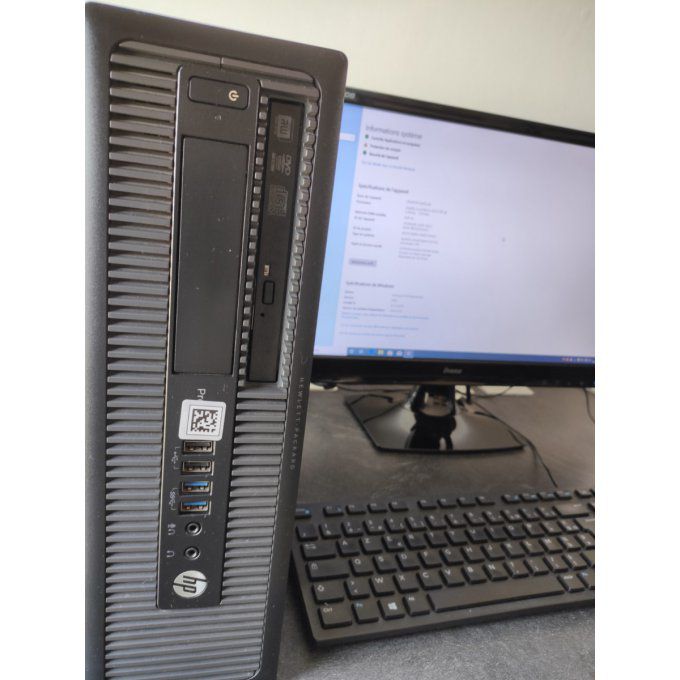 PC de bureau HP PRODESK 400 G1 i5-4570 / 500Go/ 8Go 