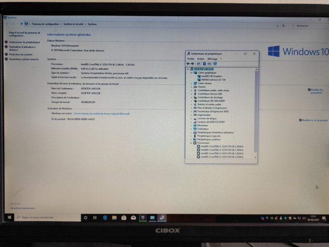 Dell Vostro 270/ i3/ 4Go/ NVidia GT730/ 128SSD+500Go/ Wifi/ Win 10 Pro jeux fortnite