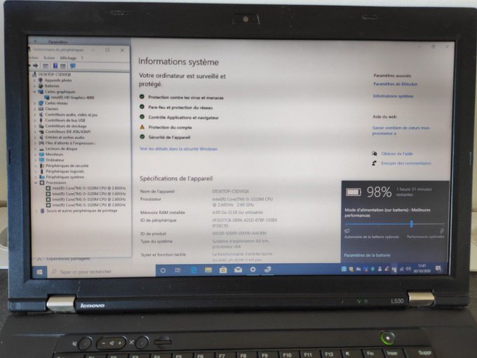 Lenovo ThinkPad T430 14" Core i7 2,9 GHz - HDD 500 Go - 8 Go - AZERTY