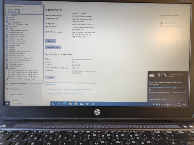 Hp EliteBook Folio 1040 G1 14" Core i5 2 GHz - SSD 256 Go - 8 Go AZERTY