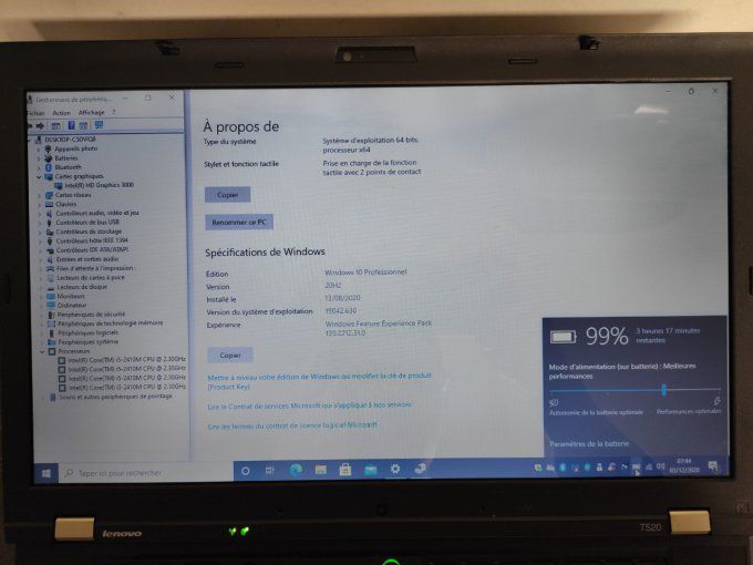 Lenovo Thinkpad T520 15,6" Core i5 2,3 GHz - 320 Go - 4 Go AZERTY 