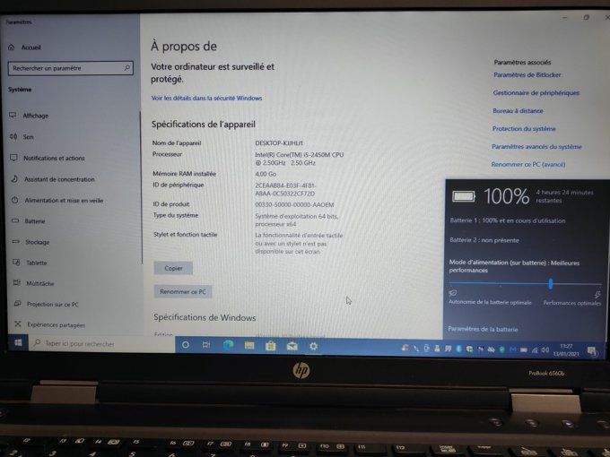 HP Probook 6560b i5/ 4Go/ Bluetooth/ Wifi/ Webcam 15.6"