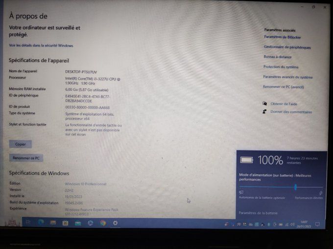 Dell Inspiron 5523 17,3" Core i3 1,9 GHz - SSD 500 Go - 6 Go AZERTY - Français