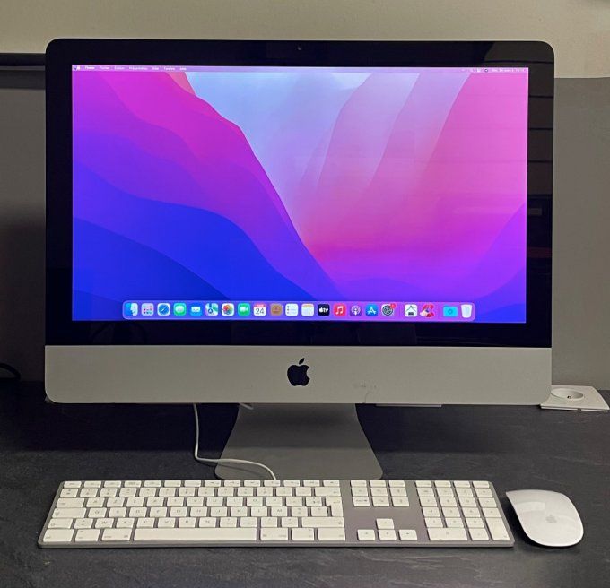 Apple iMac, 21,5 pouces i5 256Go SSD 4 Go complet clavier/souris MacOs Monterey 2021