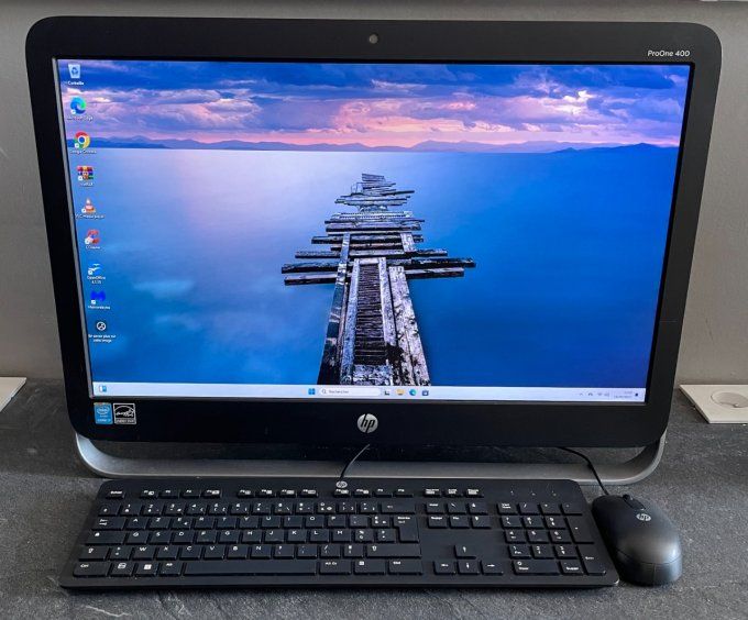 HP ALL IN ONE ProOne 400 G1  21"  CORE I7 256 Go SSD WIFI WEBCAM Win 11 pro -