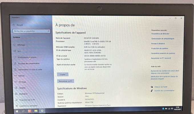 LENOVO THINKPAD 12,5" X250 i5 500Go HDD wifi bluetooth -  