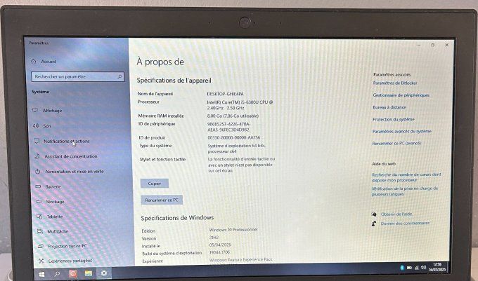 LENOVO THINKPAD 12,5" X260 i5 wifi bluetooth -