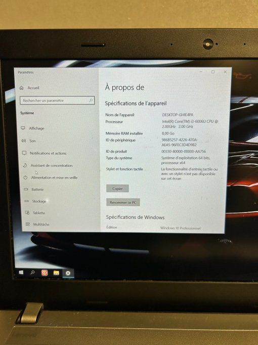 LENOVO THINKPAD L570  15,6" i3 wifi bluetooth  -