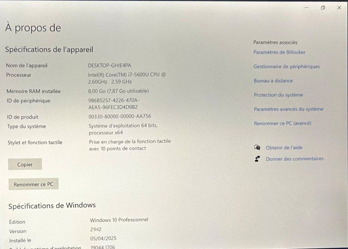 Lenovo Thinkpad Carbon 14"  I7 256 SSD 8 Go (10x plus rapide) TACTILE - 