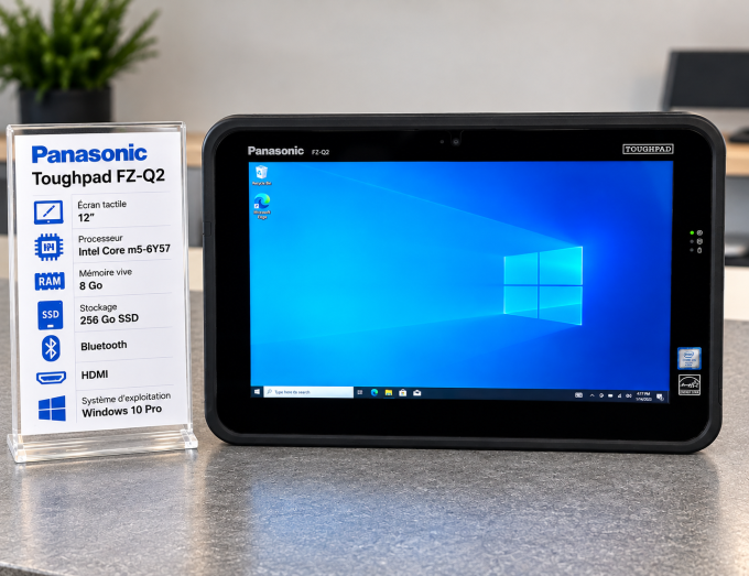 Panasonic Toughpad FZ-Q2 12" m5-6Y57 8 Go 256Go SSD Wifi Bluetooth HDMI -