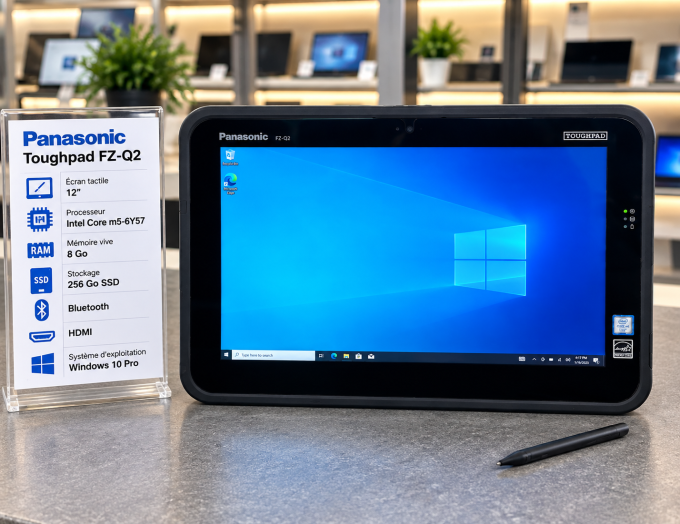 Panasonic Toughpad FZ-Q2 12" m5-6Y57 8 Go 256Go SSD Wifi Bluetooth HDMI